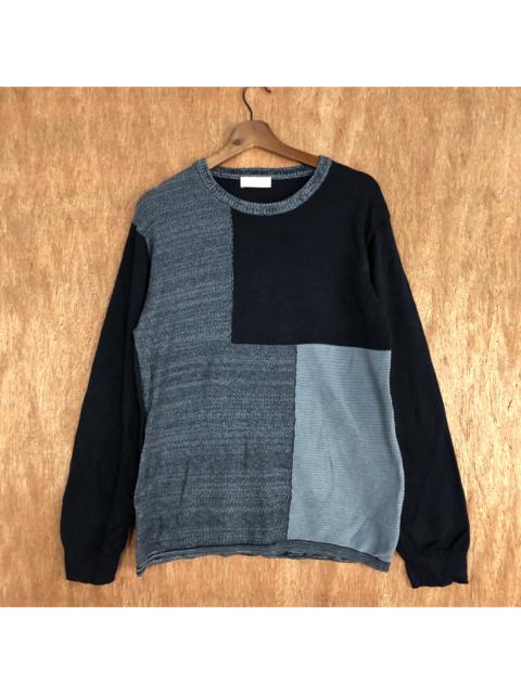 Other Designers Homespun Knitwear - Back Number Patchwork Knit Sweater