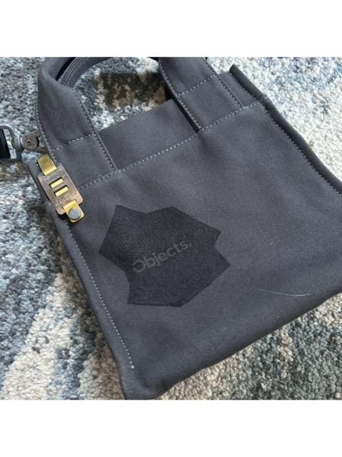 Other Designers Objects IV Life - DANiEL ARSHAM CANVAS MiNi TOTE CROSSBODY SiDE BAG ANTHRACiTE