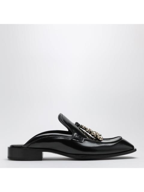 Loewe Loewe Edge Mule Loafers In Brushed Calf Leather, Black Women