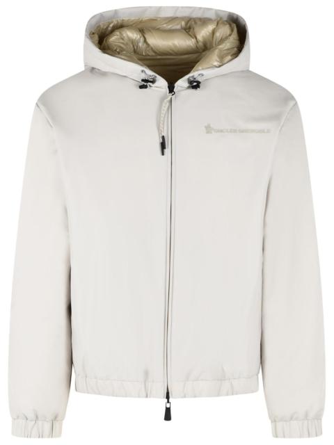 Moncler Moncler Grenoble 'BERGUNS' Reversible Bomber Jacket In Ivory Polyamide