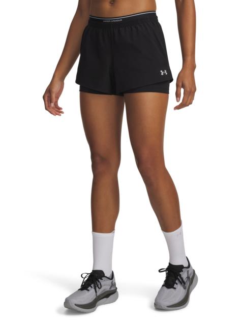 Under Armour Under Armour Vanish 2-in-1 Athletic Shorts in Ultimate Black //Mod Gray at Nordstrom