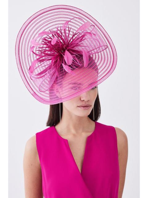 KAREN MILLEN Feather Detail Fascinator