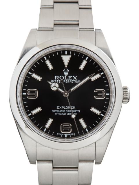 ROLEX Pre-Owned Rolex Explorer MK I Ref 214270 Black Arabic Dial