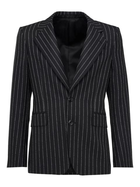 Alexander McQueen Alexander Mcqueen Men Pinstripe Single-Breasted Jacket