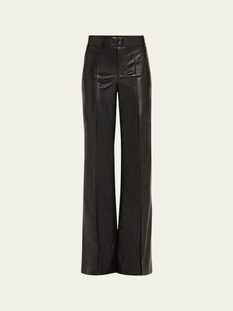 Alice + Olivia Dylan Vegan Leather Wide-Leg Pants