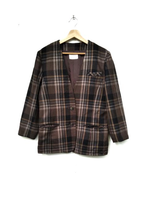 Other Designers Lemaire × Vintage - Vintage Paul Lemaire Chekered Wool Blazer Jacket