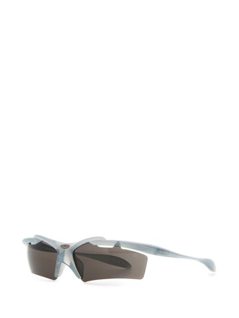 BALENCIAGA Light blue acetate Turbo Rectangle sunglasses