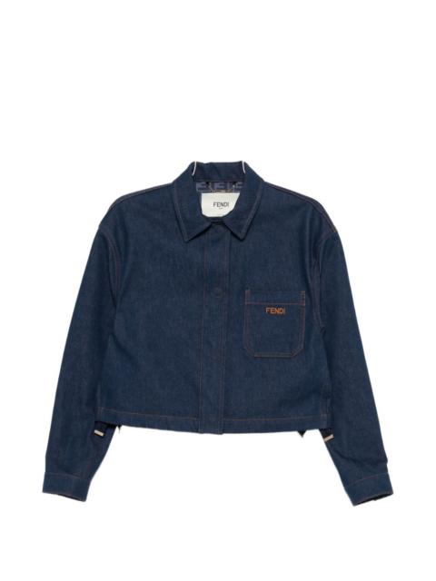 FENDI Fendi Women Ff Reverse Denim Jacket