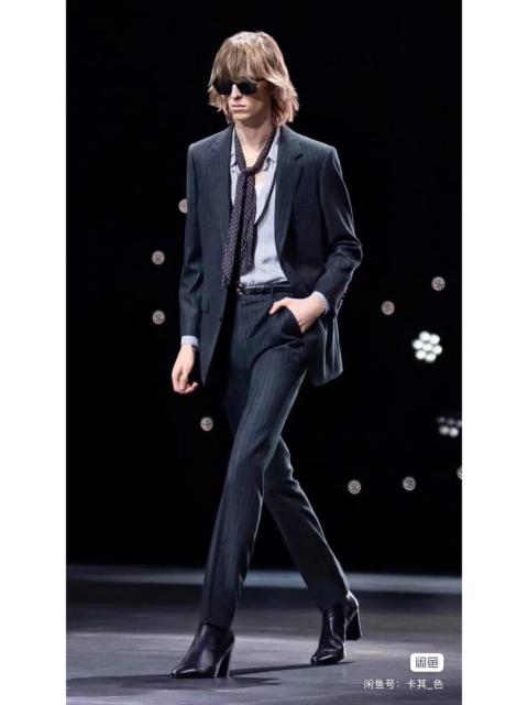 CELINE Celine Brand-New Striped Flannel Suit (FW23 Runway Piece)