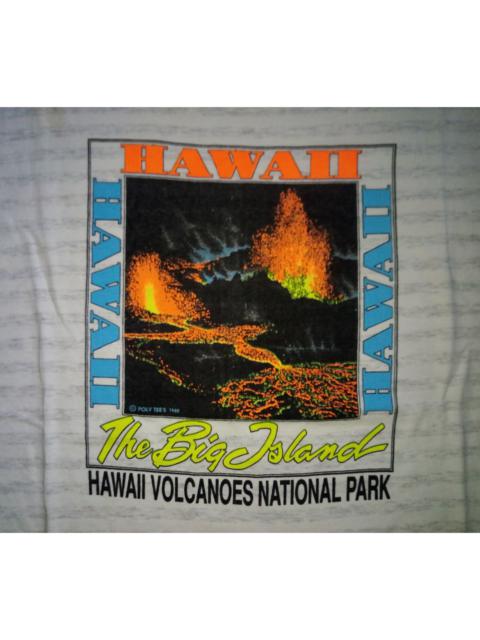 Other Designers Vintage - VTG 80s Hawaii Volcanoes National Park Poly Teees