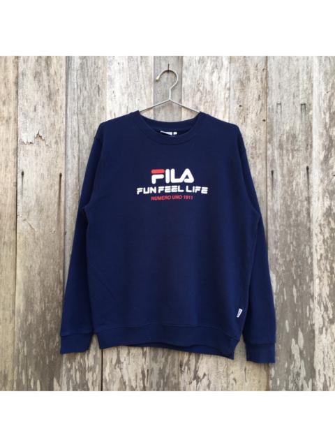 Other Designers Vintage - Vintage Fila Fun Feel Life Spell Out Crewneck Sweatshirt