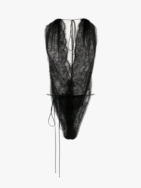 Victoria Beckham Halter Neck Bodysuit In Black