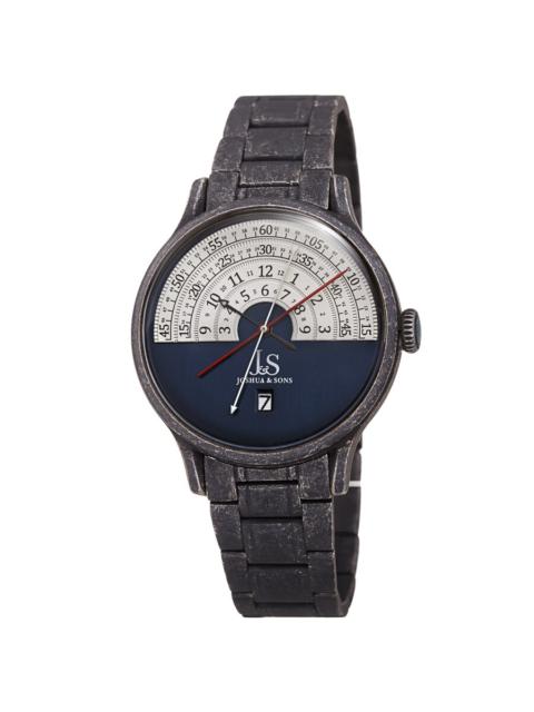 Other Designers Joshua and Sons Date Blue Dial Men's Watch JX153BKBU