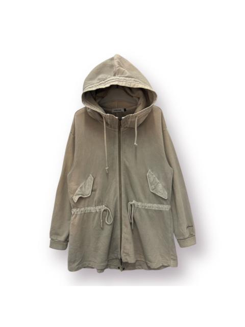 Other Designers ⚡️ Distressed Grey Avirex cotton Sweat parka