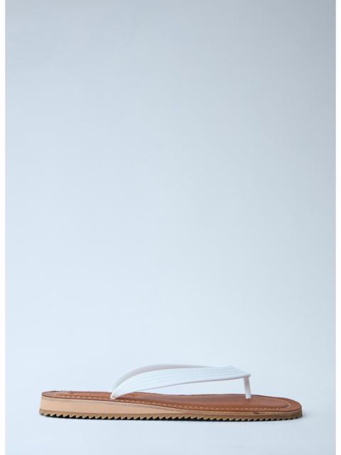 Miu Miu Miu Miu Women Leather Sole Flip-Flops