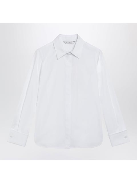 Max Mara Max Mara White Cotton Shirt With Logo Women