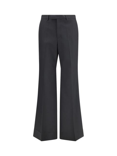 Valentino Black Nylon Gabardine Trousers