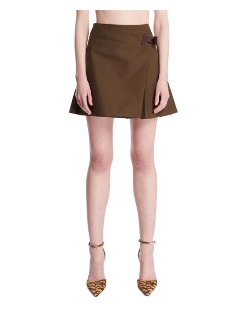 Loewe Green Pleated Mini Skirt