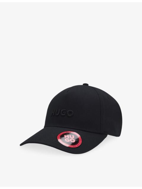 HUGO Logo-Embroidered Cotton-Twill Baseball Cap
