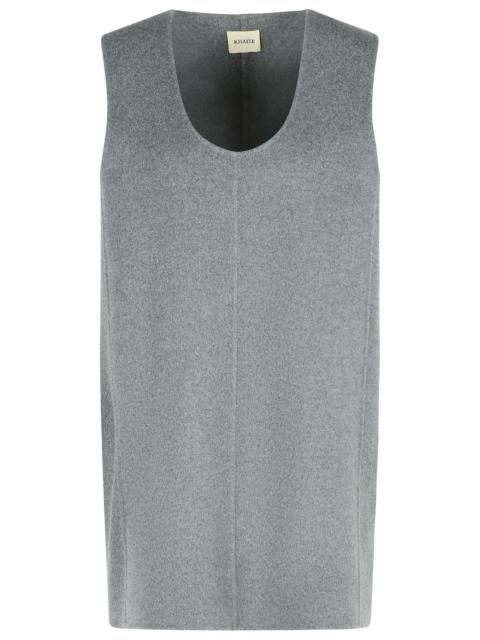 KHAITE Khaite Nyona Grey Wool Dress Women