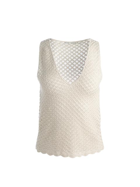 Alice + Olivia ANNALISE POINTELLE TANK