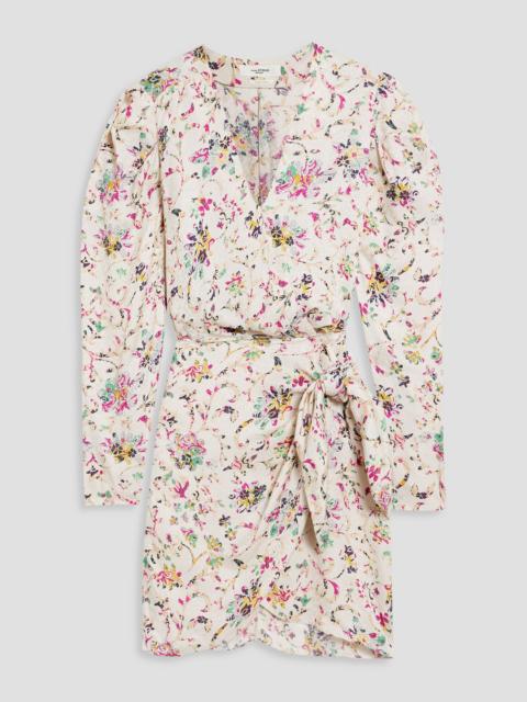 Isabel Marant Étoile Baikal printed jacquard mini wrap dress