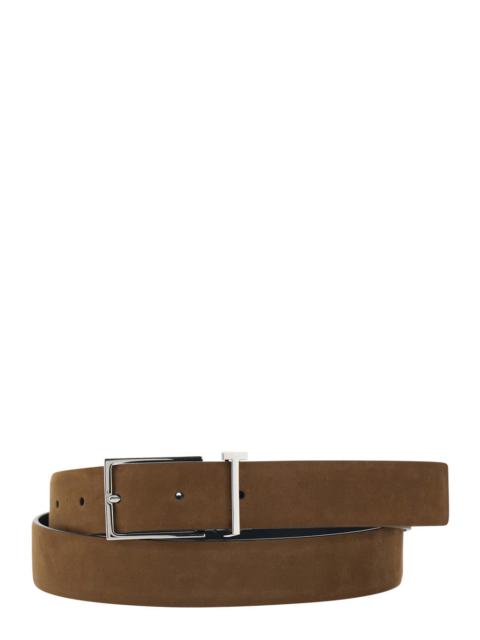 TOM FORD Tom Ford Men Brown Belt With T Loop Detail In  Leather Man