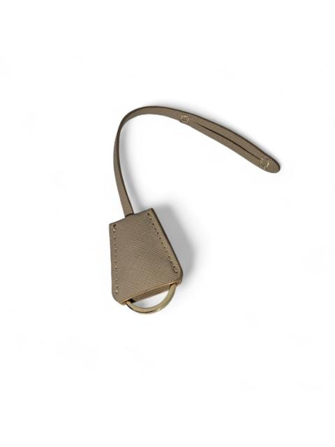 Prada Prada beige saffiano leather keyring