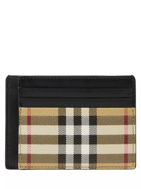 Burberry Check Clip Card Case