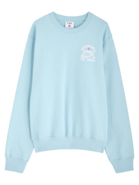 CASABLANCA Casablanca The Beauty of the World Cotton Sweatshirt