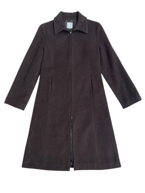 Other Designers Comme Ca Ism - 🇯🇵 Comme Ca Dark Purple Zip-Up Wool Long Coat