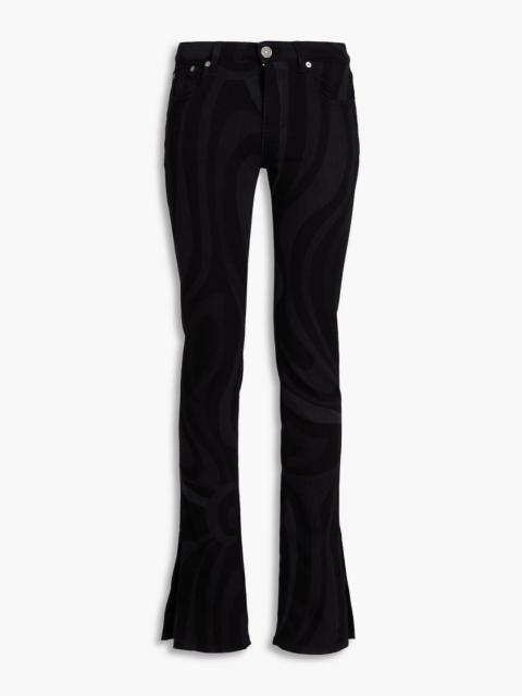 PUCCI Printed high-rise straight-leg jeans
