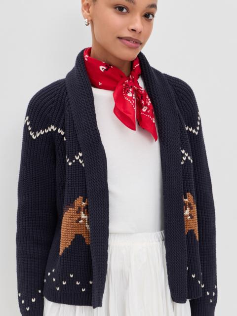 THE GREAT. The Horse Lodge Cardigan