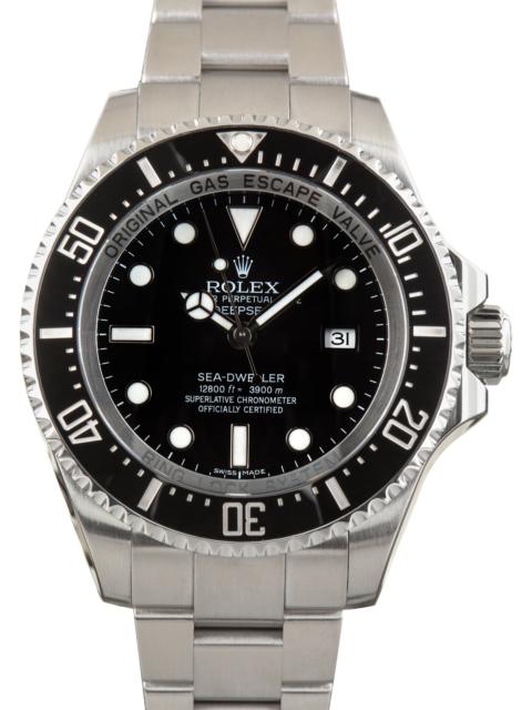 ROLEX Used Steel Rolex Sea-Dweller Deepsea Ref 116660 Black Chromalight Dial