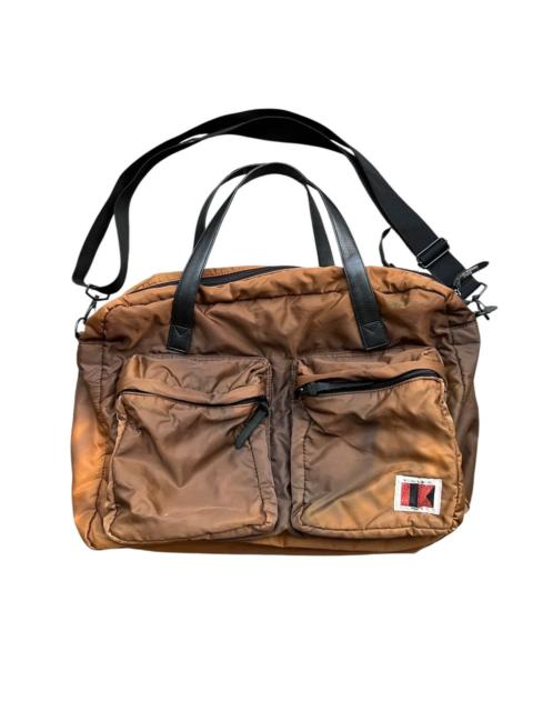 Other Designers Hiroko Koshino Homme - Hiroko Koshino Japan Sunfaded Distressed Brown Gold Bagg