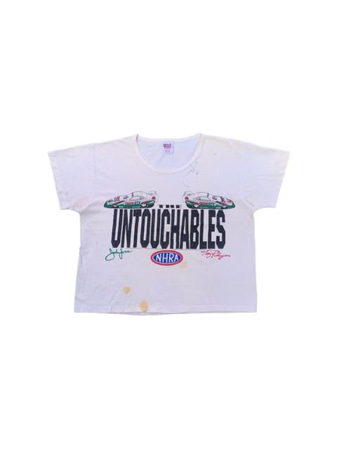 Other Designers NASCAR - Vintage 90s The Untouchables John Force NHRA Crop Top Tshirt