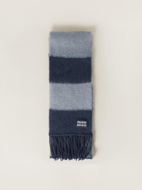 Miu Miu Wool scarf with fringes
