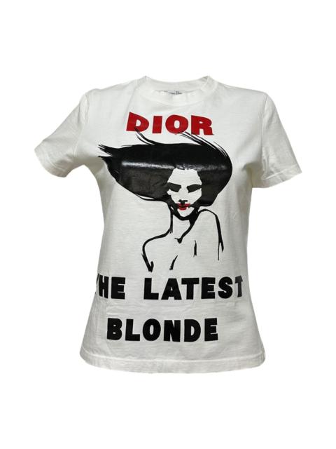 CHRISTIAN DIOR Spring Summer 2003 "DIOR THE LATEST BLONDE" Print T-Shirt