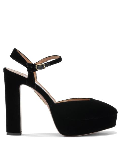 AQUAZZURA Aquazzura Amira Plateau 110mm Slingback Black