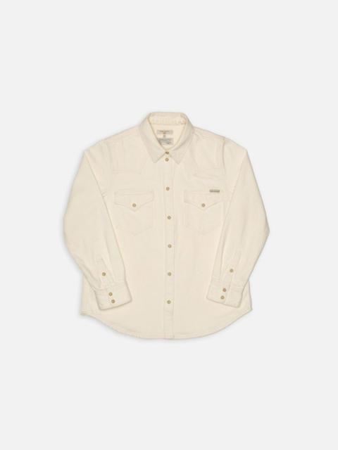 Nudie Jeans Lotta Western Denim Shirt Ivory