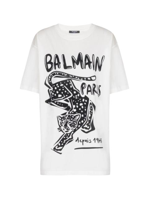 Balmain Leopard print t-shirt