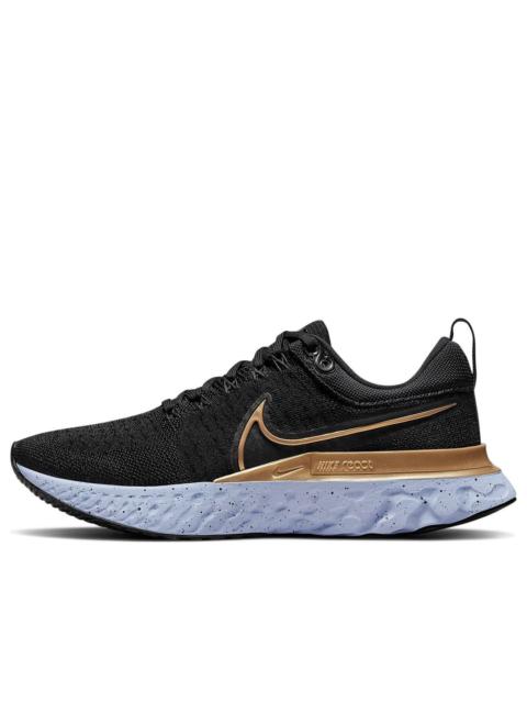 Nike (WMNS) Nike React Infinity Run Flyknit 2 'Black Metallic Gold' CT2423-009