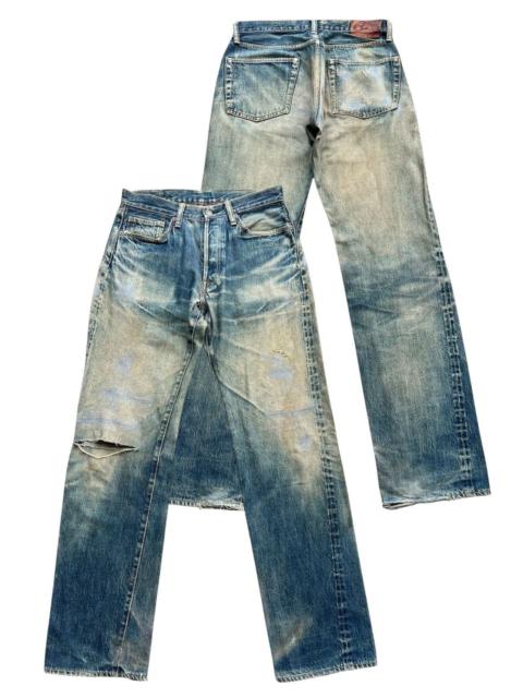 Other Designers 45rpm - Vintage 45Rprm Distressed Mudwash Selvedge Denim Jeans 30x32