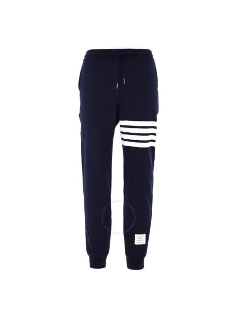 Thom Browne Navy 4-Bar Loopback Sweatpants