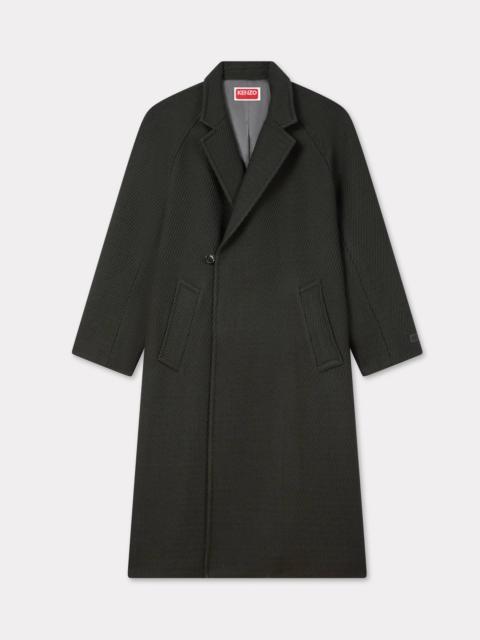 KENZO Wrap coat in mixed virgin wool