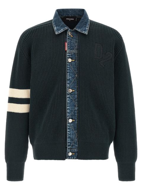 DSQUARED2 Dsquared2 Men 'Denim Mix D2' Cardigan