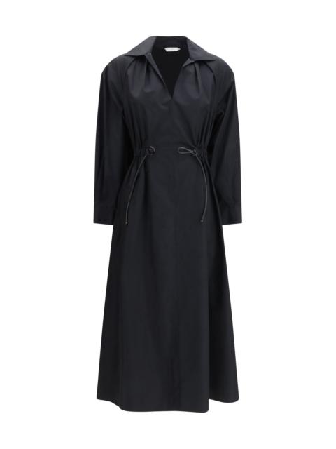 Max Mara Max Mara Pedaggi Midi Dress In Cotton Poplin