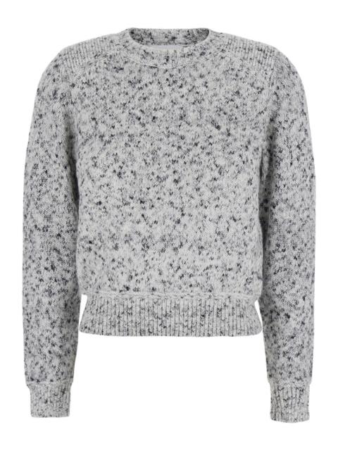 Isabel Marant Étoile Isabel Marant Etoile Women V-Neck Long Sleeve Top In Gray Tech Fabric For Women