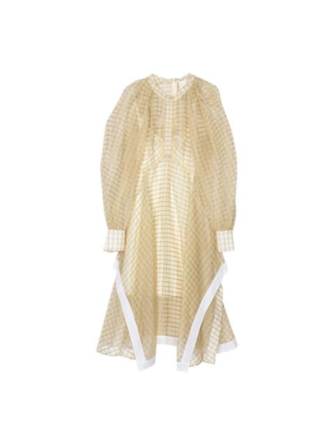 3.1 Phillip Lim Plaid Organza Flounce Hem Dress