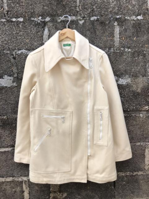 Other Designers Vintage - ⚡️ Nice Design United Colors Of Benetton Zip Long Coat